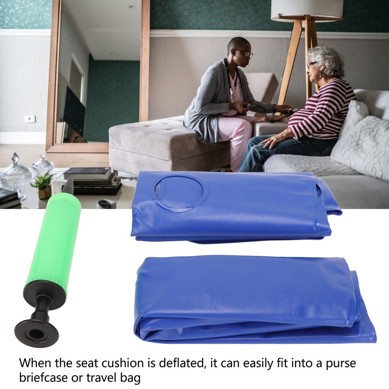 Inflatable Seat Cushion Breathable Prevent Bed Sores Portable Wheelchair Air