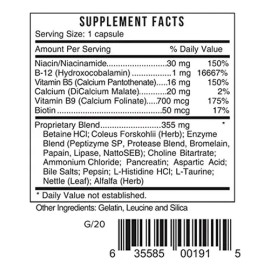 Systemic Formulas Db12 Digest Vitamina B12 60 Tabletas