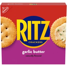 RITZ Garlic Butter Crackers, Snacks for Kids and Adults, Lunch Snacks, 13.7 oz