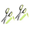 2Pack Herb Scissors Stainless Steel Kitchen Scissors 5 Blades, Spice