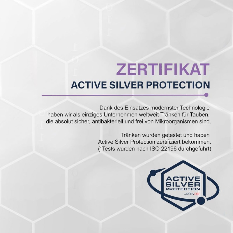 Taubentränke Kunststoff 1 Liter - ANTIBAKTERIELL