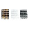 scünci Scunci Plastic Side Hair Combs, Black, Clear, and Tortoise
