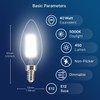FLSNT 48 Pack Dimmable LED Candelabra Bulbs, 40W Equivalent LED