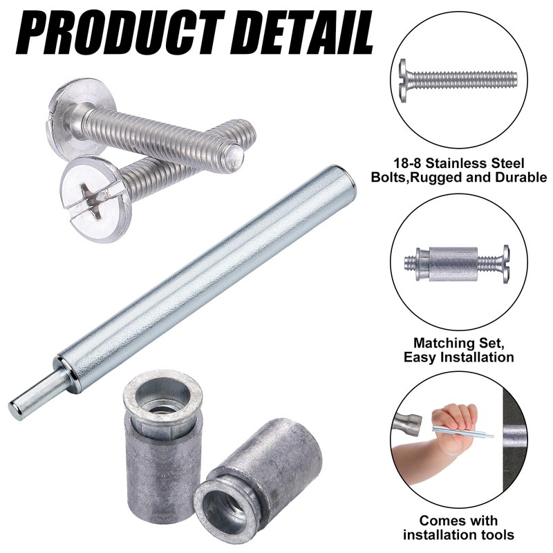 MorningRo 98 Piece Kit - Hurricane Shutter Hardware Hurricane Sidewalk
