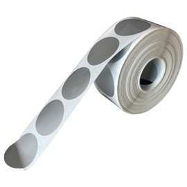 Mr- Label – 1000 Pieces 1 inch Round Scratch Off Stickers – DIY Stickers for Gender Reveal | Reward Programs | Scratch Tickets (Silver)