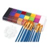 Kit Completo De Maquillaje Acuarela Para Rostro Y Cuerpo
