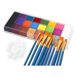 Kit Completo De Maquillaje Acuarela Para Rostro Y Cuerpo