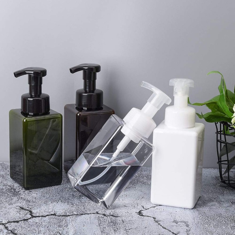 UUJOLY Foaming Soap Dispenser, 450ml (15oz) Refillable Pump Bottle Plastic