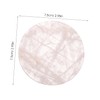 Ciieeo 2pcs Gilded Quartz Round Coasters Crystal Coaster for Drinks