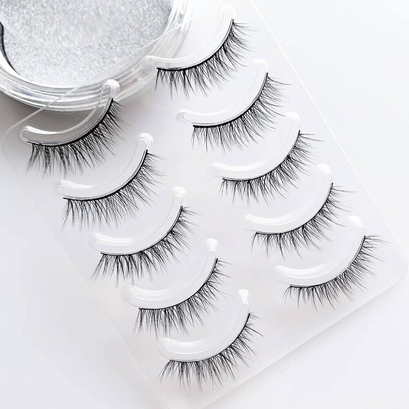 Musegetes 3D False Eyelashes Popular Black Natural Axis Soft Core