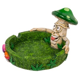 MIK funshopping Ingenious Alien Ashtray, Space Ashtray makes every smoking experience an intergalactic adventure! Transforms any room into your personal universe! (Mushroom colourful stoned)
