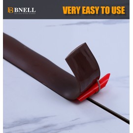 Bnell Floor Transition Strip Floor Cover Strips Self Adhesive Flooring Transitions Laminate Floor Strip Vinyl Floor Flat Divider Strip forJoining Floor Gaps (10FT,1.57in,Coffee)