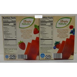 Simply Nature Fruit Strips Variety Value Pack 1 Box Strawberry and 1 Box Raspberry