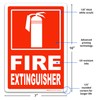 Brimar - 7" x 10" - Fire Extinguisher Sign -