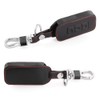 Happyit Leather Car Key Cover Cases Car keychain for Mitsubishi