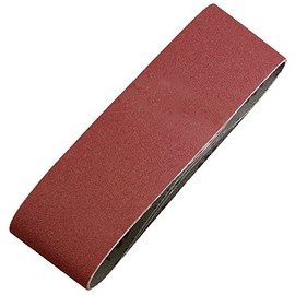 kwb Abrasive Belts 75X533 Mm Made Of High-Grade Aluminium Oxide With Grit Size 40, Special Glueing and Flexible Cotton Fabric for Coarse Sanding Of Wood and Metal
