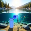 Blue Waterproof Storage Bottle Container with Lanyard – Floating Dry