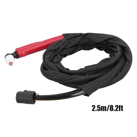 Corte por Plasma con Cable, Soplete Cortador de Plasma, Mango Recto, Soplete de Corte por Plasma de Aire para Máquina de Corte por Plasma 40A 50A, Rojo PT31