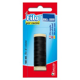 Parodi & Parodi 100mt, Spool Sewing Cotton Colour, Black Thread for Sewing Stitches Made in Italy Art. 662 Parodi&Parodi, Unique
