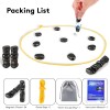 Lartoys Magnetic Chess Game with 24 Stones & Rope, Portable