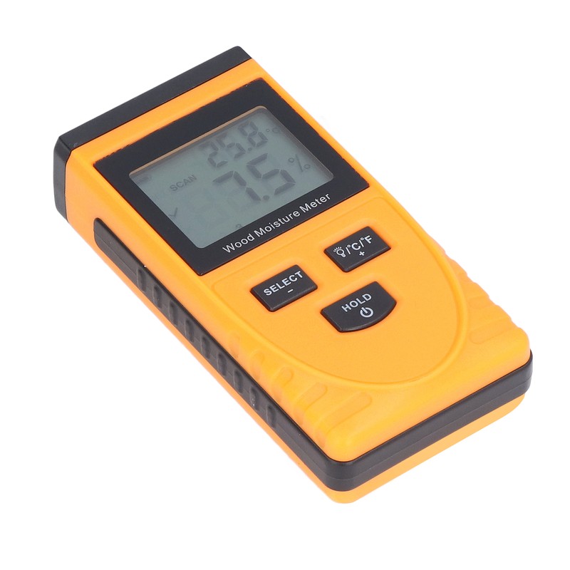 Inductive Wood Moisture Meter High Accuracy LCD Display Lumber Moisture