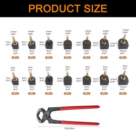 28 Pairs High Heel Replacement Tips Women's High Heel Shoes Repair Kit Shoes Heel Replacement Tips Pin High Heel Repair Tool with Stiletto Remove Pliers 7 Sizes Heel Tips Caps