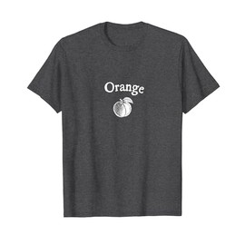 Orange Peach Minimal Art Vintage Inspired T-Shirt