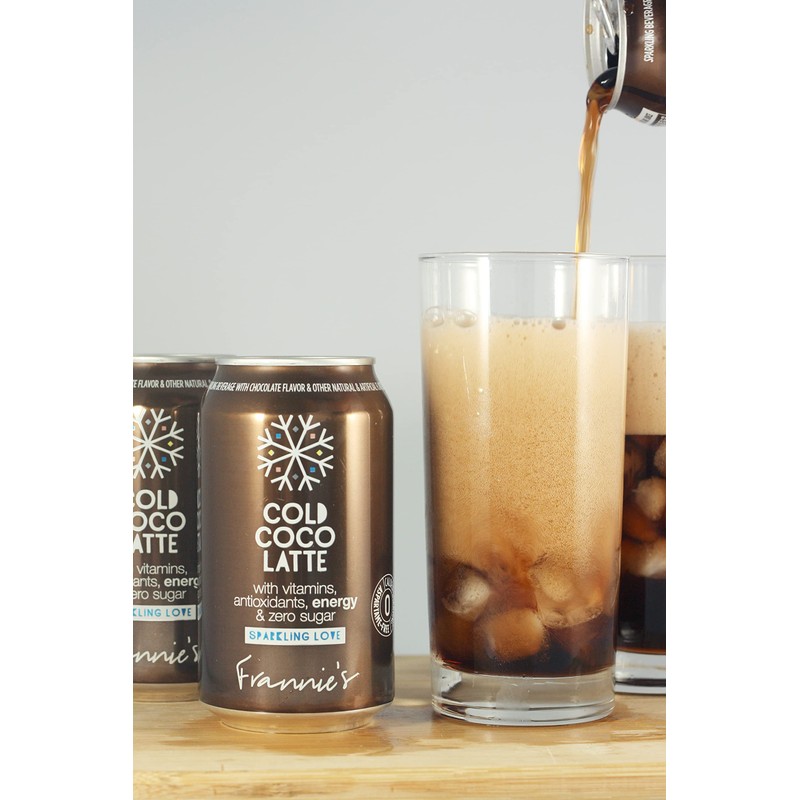 AmishTastes Frannie’s Sparkling Cold Coco Latte, Protected With High-Density Foam,