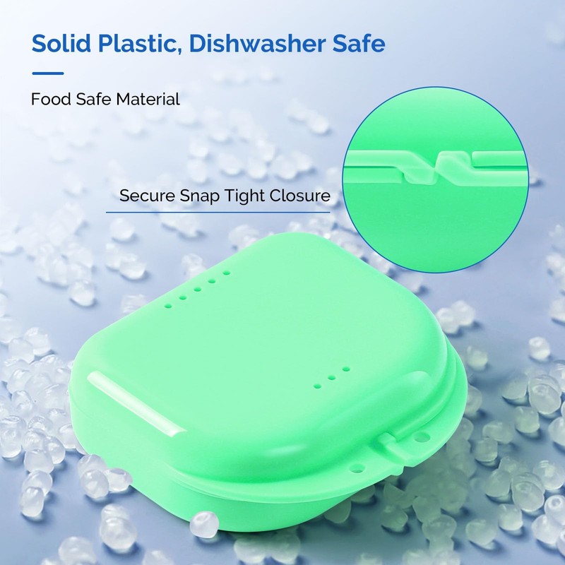 JMU Retainer Case with Vent Holes, Mouth Guard Case Dental