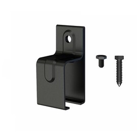 HARDJULAN Heavy Duty Galvanized Box Track Bracket,Black Outdoor Sliding Box Rail Connector Bracket