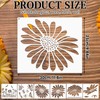 6Pcs Extra Large Reusable Flower Template, Useful Wall Stencils Supplies