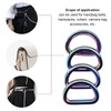 Pack of 10 D-rings, zinc alloy, reliable horseshoe shaped D-rings,
