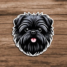 Affenpinscher Dogs Sticker | Dog Lover Animal Stickers Decal | for Car, Notebook, Water Bottle | 5 Inches…