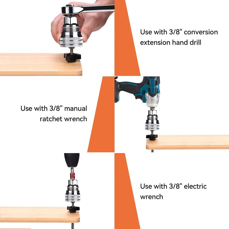ArtisanShow Universal Adjustable Socket Wrench, Fits Standard 10-19mm, Metric 3/8-3/4''