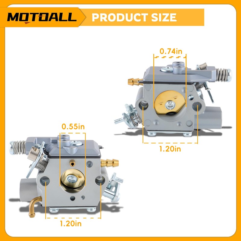 MOTOALL 584901401 Carburetor 76401601 577851501 Kits for Husqvarna 525L 525LS