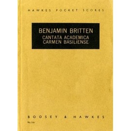 Cantata Academica: Carmen Basiliense. HPS 719. op. 62. soloists (SATB), mixed choir and orchestra. Partition d'étude.