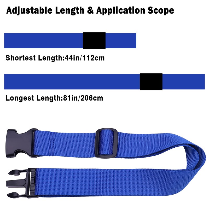 Bag Bungee for Luggage, Heavy Duty Adjustable Suitcase Belt Travel