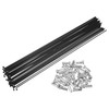 QUARKZMAN Bicycle Carbon Steel Spokes 14G 284 mm with Nipples
