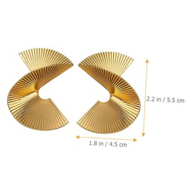 SAFIGLE Unique Statement Spiral Earrings Women's Circle Earrings Comfortable Vintage Design for Women