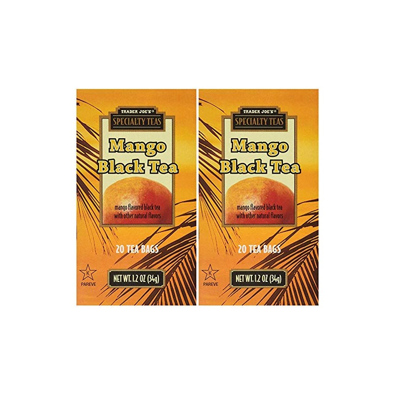 Trader Joe's Mango Black Tea - PACK OF 4