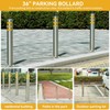 Safety Bollard Traffic Delineator Post, 32" Stainless Steel Posts with