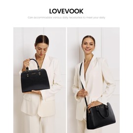 LOVEVOOK Purses and Handbags for Women, Vintage-Style PU Leather Crossbody Shoulder Bag Top Handle Satchel Tote Purse for Ladies