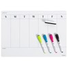 U Brands Magnetic Vinyl Weekly Dry Erase Calendar, Office Supplies,