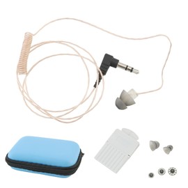 Hearangel Covert Police Listen Only Earpiece with 3.5mm Connector, Ultra-Thin Wire,Tubeless for Remote Speaker Mic