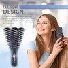 Flex Brush Vented Hair Brush for Blow Drying, Flexible Bristle