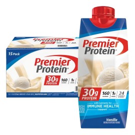 Premier Protein Malteada Alto Proteínas Vainilla 15pk 325ml