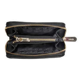 Locklair Vegan Women's Purse, Small Women Wallet with RFID Protection & Zip, Durable Purse Sustainable, black, S, Modern