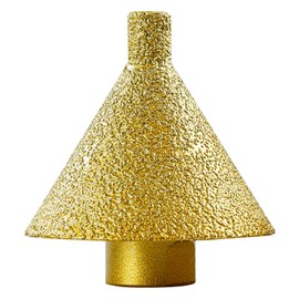 LOZLIN 50MM 5/8-11 Thread Diamond Beveling Chamfering Bit Hole Drill Reaming Cone Carve Polish Grinding Wheel for Porcelain Tiles Marble