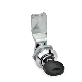 Ganter Normelemente GN 115-SC-32 115-SC-32 Locking with Cylinder Key, Actuation with Key, Latch Distance A: 32 mm