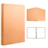 Pack of 2 A5 Ring Binder, Kraft Paper Cover, Ring
